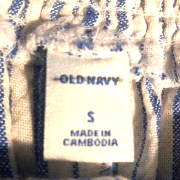 Old Navy, Jumpsuit Blue/WhiteSz Small,adj straps, Linen Rayon, sz S LAST CHANCE - Picture 10 of 11